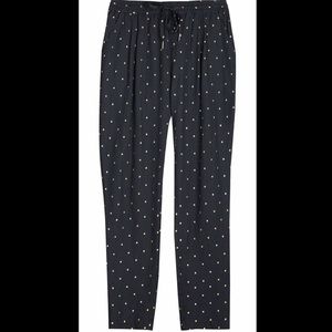 JOIE Sayla Caviar & Gold Dot Print Silk Blend